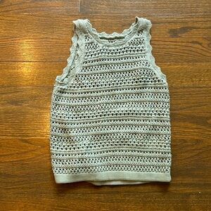 Women’s crochet green gap tank size xs